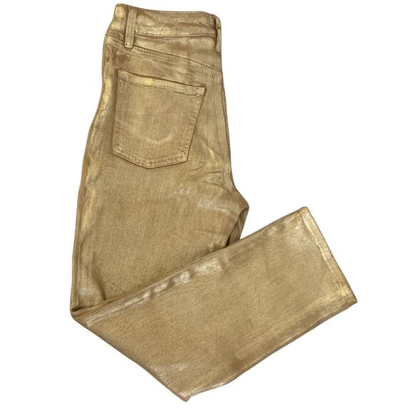 Lauren Ralph Lauren Pants - Lauren Ralph Lauren Metallic High Rise Straight Ankle Jeans SIze 6